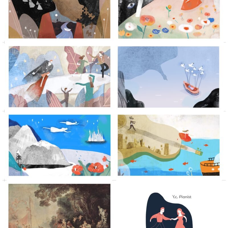 明信片組合 (8張）